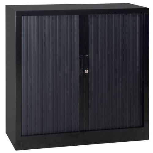 Armário baixo com portas de persiana em kit – largura 120 cm - Manutan Expert