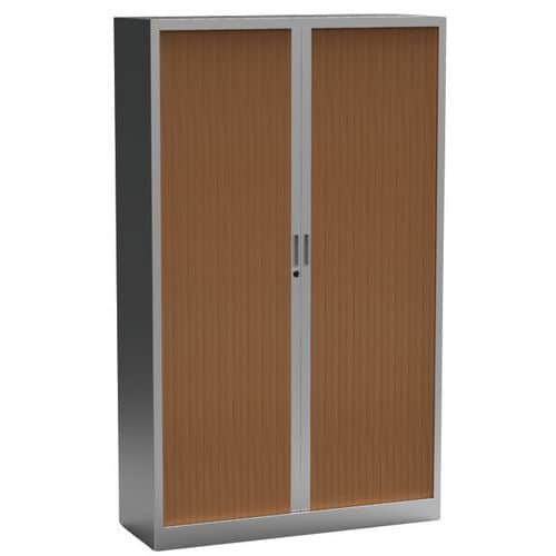 Armário com portas de persiana Premium bicolor – altura 198 cm