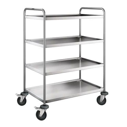 Carro inox - 4 plataformas - Capacidade 120 kg