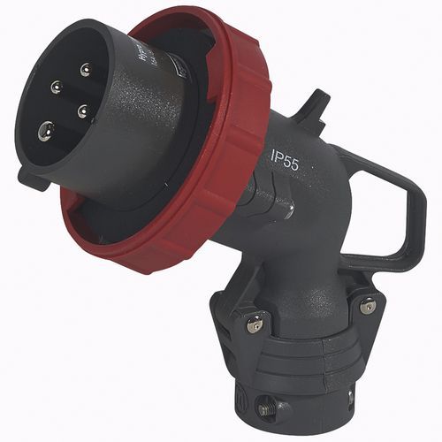 Ficha de pontas dobradas de 4 pinos 16 A 400 V 67/55