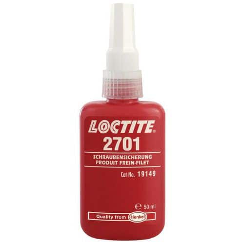 Fixador de roscas verde fluorescente 2701 Loctite - 50 ml