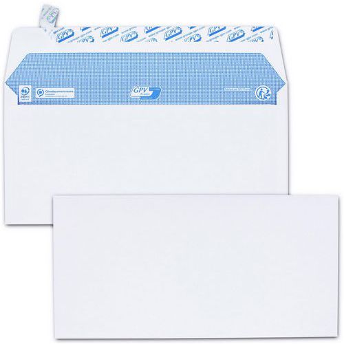 Envelope extra branco de 100 g/m² – caixa de 200 unidades – GPV