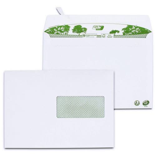 Envelope branco ERA Pure com janela – caixa de 200 unidades – GPV