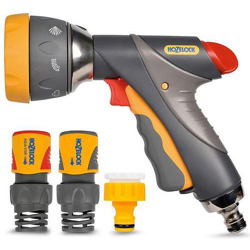 Kit de rega com pistola Multi Spray Pro e uniões Plus ø19 mm – Hozelock