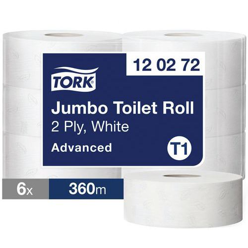 Papel higiénico Mini e Maxi Jumbo Tork Advanced