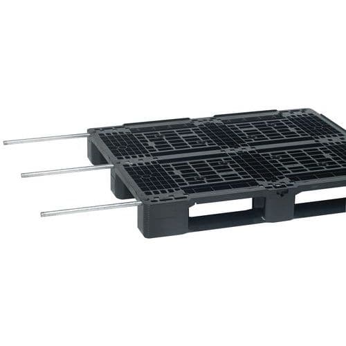 Palete pesada Smart Euro – com sapatas – PEAD reciclado