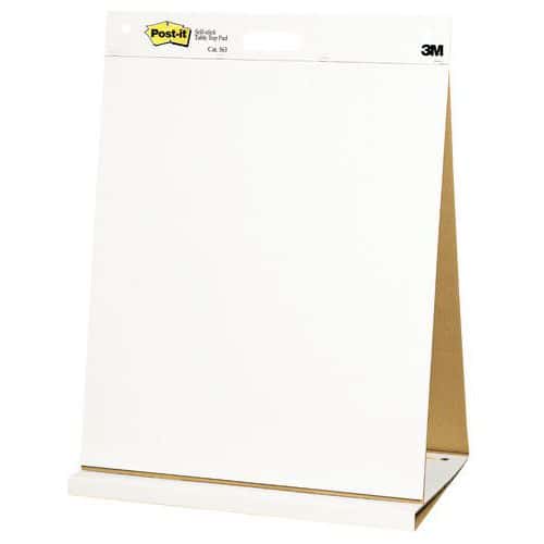 Folhas-cavalete autocolantes Post-it® Table-Top