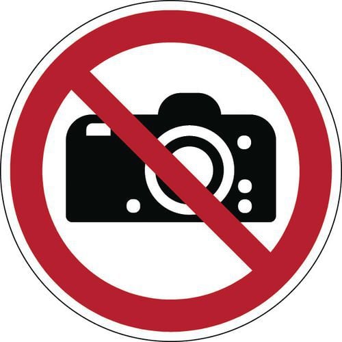 Painel de proibição – Proibido fotografar – rígido