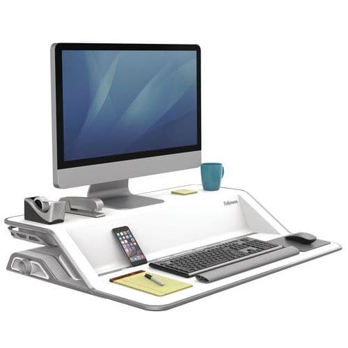 Estação de trabalho ergonómica com posição em pé/sentada Lotus™ – Fellowes