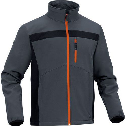 Casaco em softshell poliéster/elastano