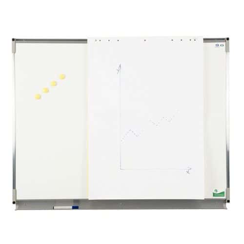 Quadro branco esmaltado com fixadores