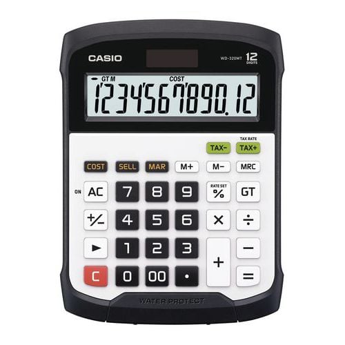 Calculadora resistente à água e à poeira – WD320MT – Casio