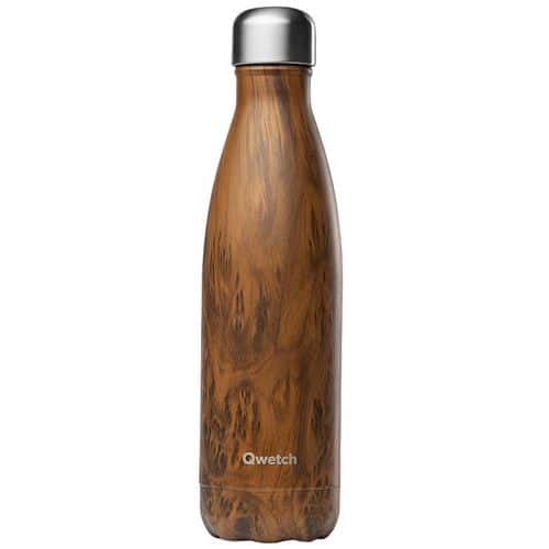 Garrafa isotérmica de 500 ml Wood – Qwetch