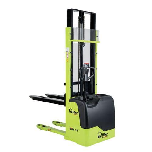 Empilhador elétrico ergonómico GX – Capacidade de 1200 kg