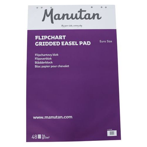 Manutan - Bloco de 48 folhas de paperboard - Manutan Expert