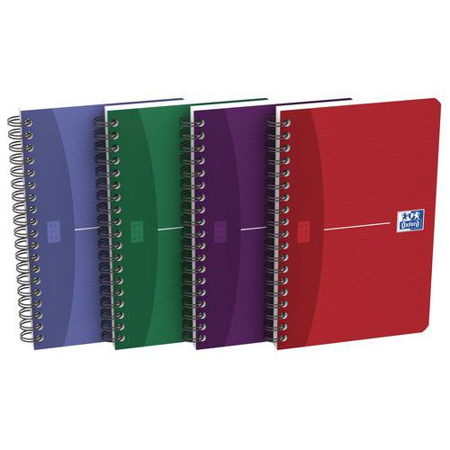 Caderno de espiral Oxford Ofice – 11 x 17 cm – 180 páginas – 90 g – Quadriculado pequeno – Sortidos – Lote de