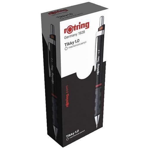 Caixa de 12 lapiseiras rOtring® Tikky II – corpo preto – rOtring®