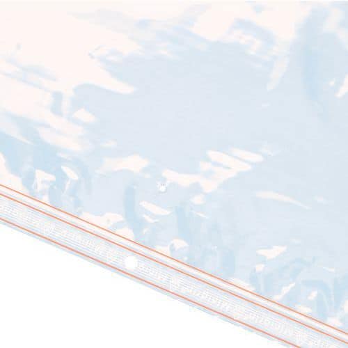 Saqueta plástica Minigrip – 100 µ – Com orifício de ventilação