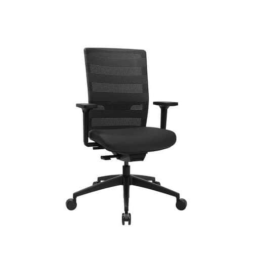 Cadeira de escritório SITNESS AirWork, assento preto – Topstar