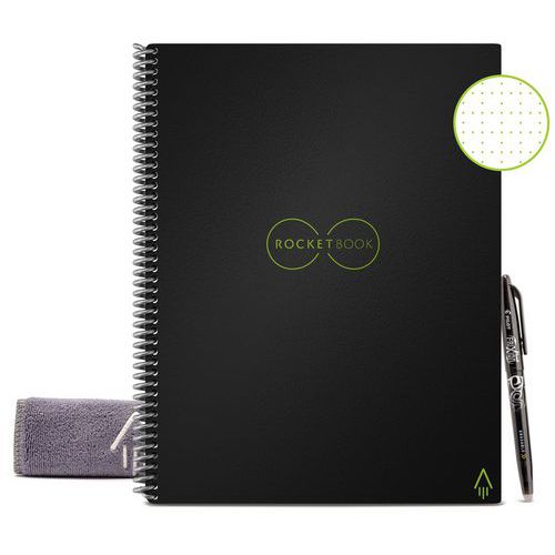 Caderno Rocketbook Core Letter Infinity preto – BIC