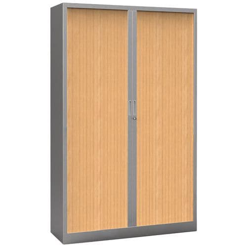 Armário com portas de persiana Premium bicolor – altura 198 cm