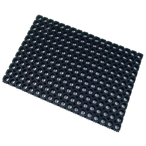 Tapete tipo plataforma gradeada preto – Floortex