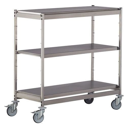 Móvel de apoio inox - 3 plataformas - Capacidade 200 kg