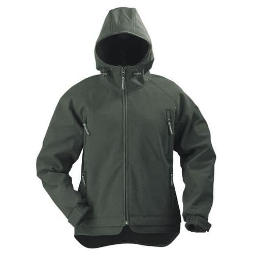 Casaco de trabalho Softshell Yin para senhora - Preto