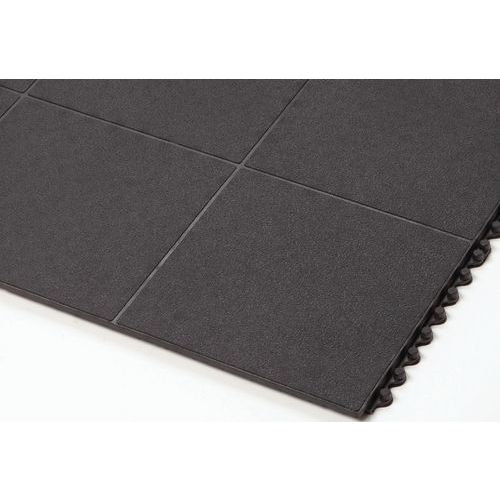 Placa antifadiga Cushion Ease Solid – preta – 91 x 91 cm – Notrax