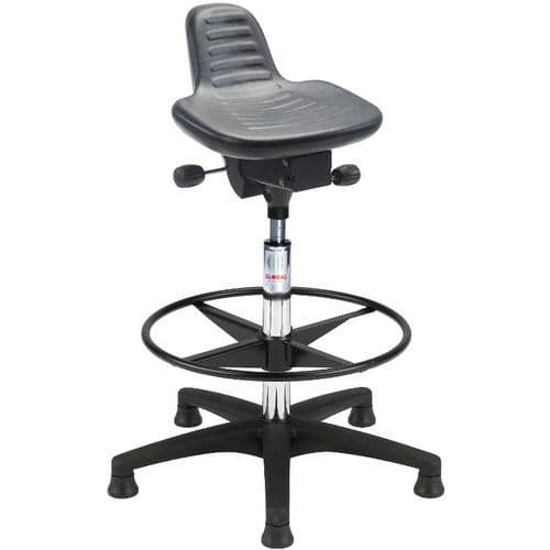 Cadeira Sit - Stand Alfa Octo60 - Alta - Global Professional Seating