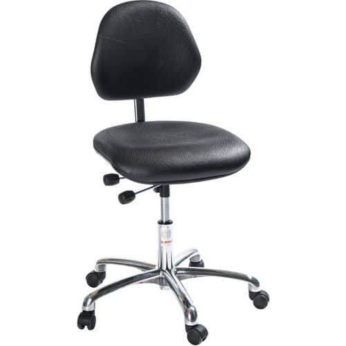 Cadeira de oficina Aktiv - Couro sint. - Global Professional Seating