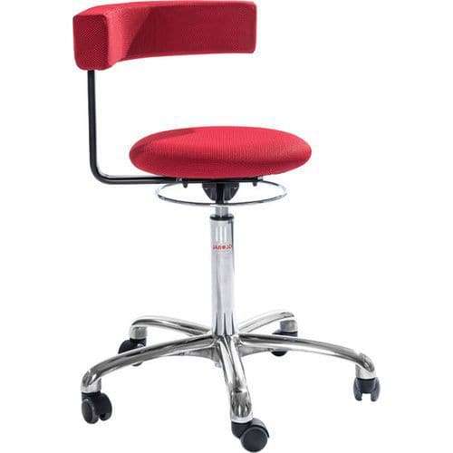 Cadeira Saturn Alu610 - Tecido - MeiaAlt. - Global Professional Seating