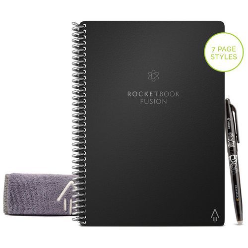 Caderno Rocketbook Fusion Executive Infinity preto – BIC