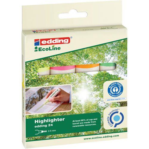 Marcador pastel sortido Edding 24 – Ecoline