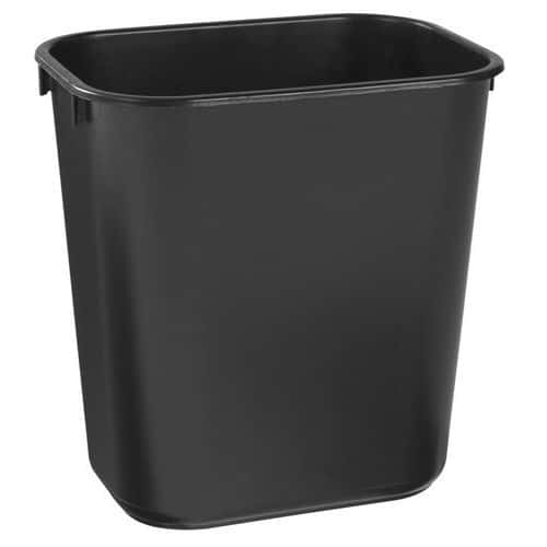 Contentor retangular cinzento para secretária individual de 12,9 L – Rubbermaid