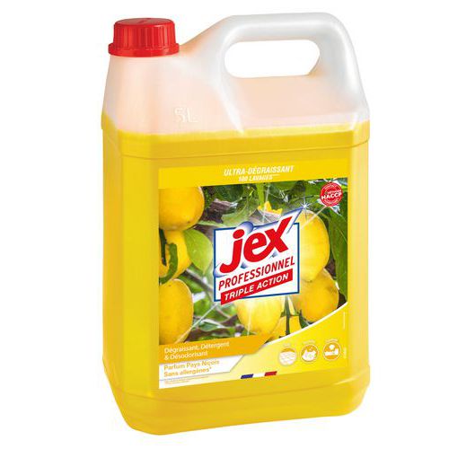 Produto de limpeza desengordurante de ação tripla  Jex Pro - Bidão de 5 L