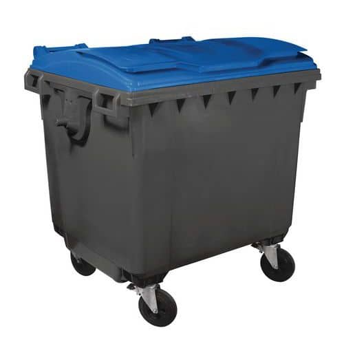 Contentor para resíduos com 4 rodas – 1100 L – Mobil Plastic