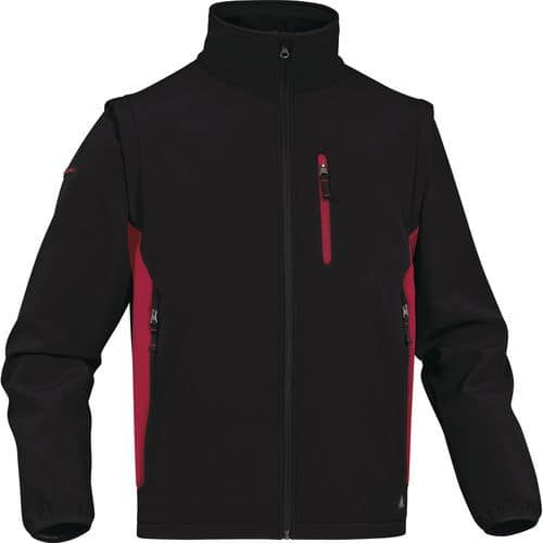 Casaco softshell poliéster/elastano mangas amovíveis MYSEN2