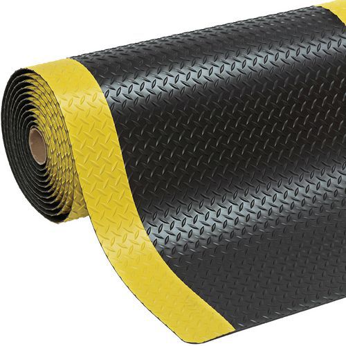 Tapete antifadiga Cushion Trax® L 90 - Preto/ Amarelo - Notrax