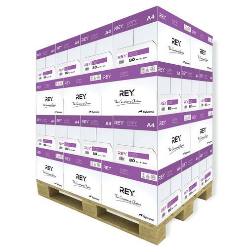 Papel Rey Copy A4 80 g – palete de 240 resmas – Rey