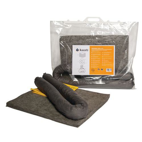 Kit de absorvente universal em saco de 15,1 L - Ikasorb