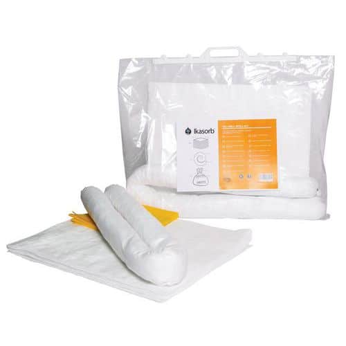 Kit de absorventes para hidrocarbonetos em saco de 15,8 L - Ikasorb