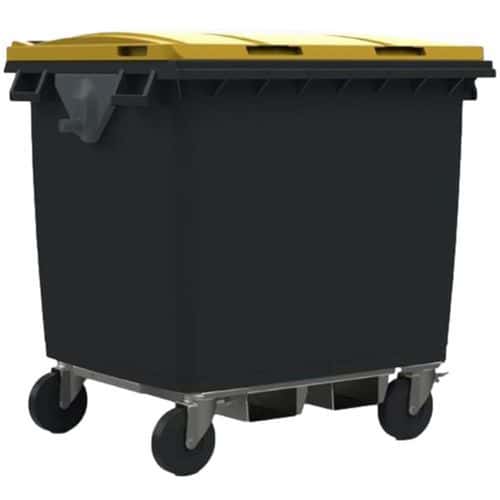 Contentor móvel SULO – Entradas para garfos de empilhador – Separação de resíduos – 1000 L