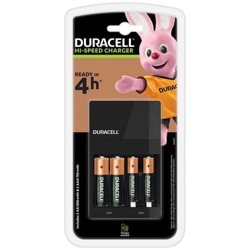 Carregador CEF14 para 2 pilhas AA e 2 pilhas AAA – Duracell