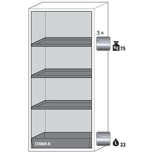 Armário de segurança S-CLASSIC-90 S90.196.090 Branco