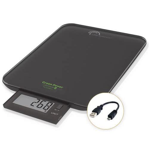 Balança para cartas e embalagens 10 kg/1 g com bateria recarregável – Lb Office