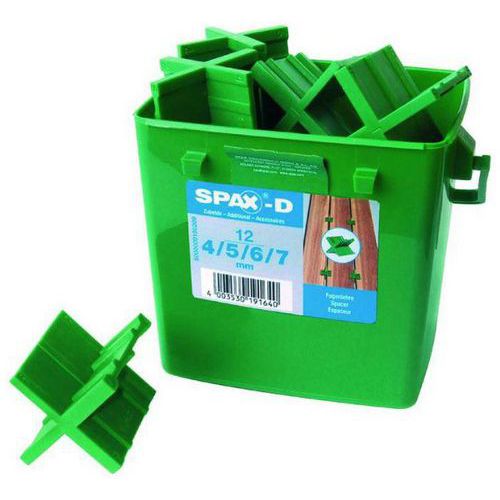 Conjunto de 12 espaçadores para tábuas de deck - Spax