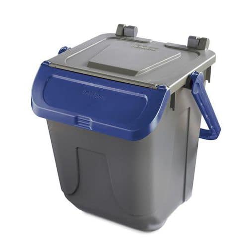 Caixote de lixo em plástico – modelo de 25 L – Mobil Plastic