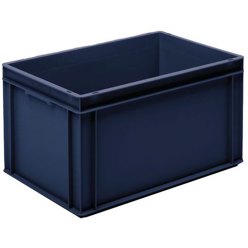 Caixa de norma europeia – integral – azul reciclada – 60 L – UTZ