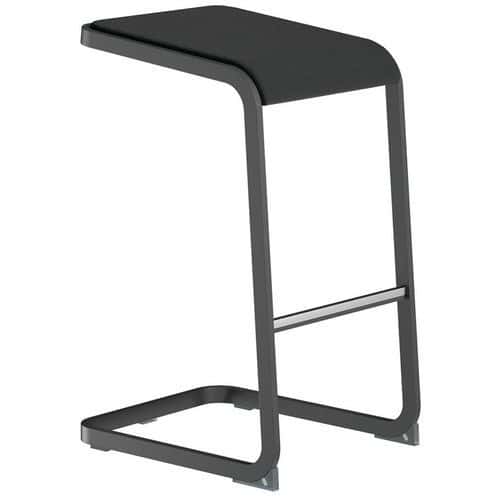 Banco alto com pé antracite C-Stool